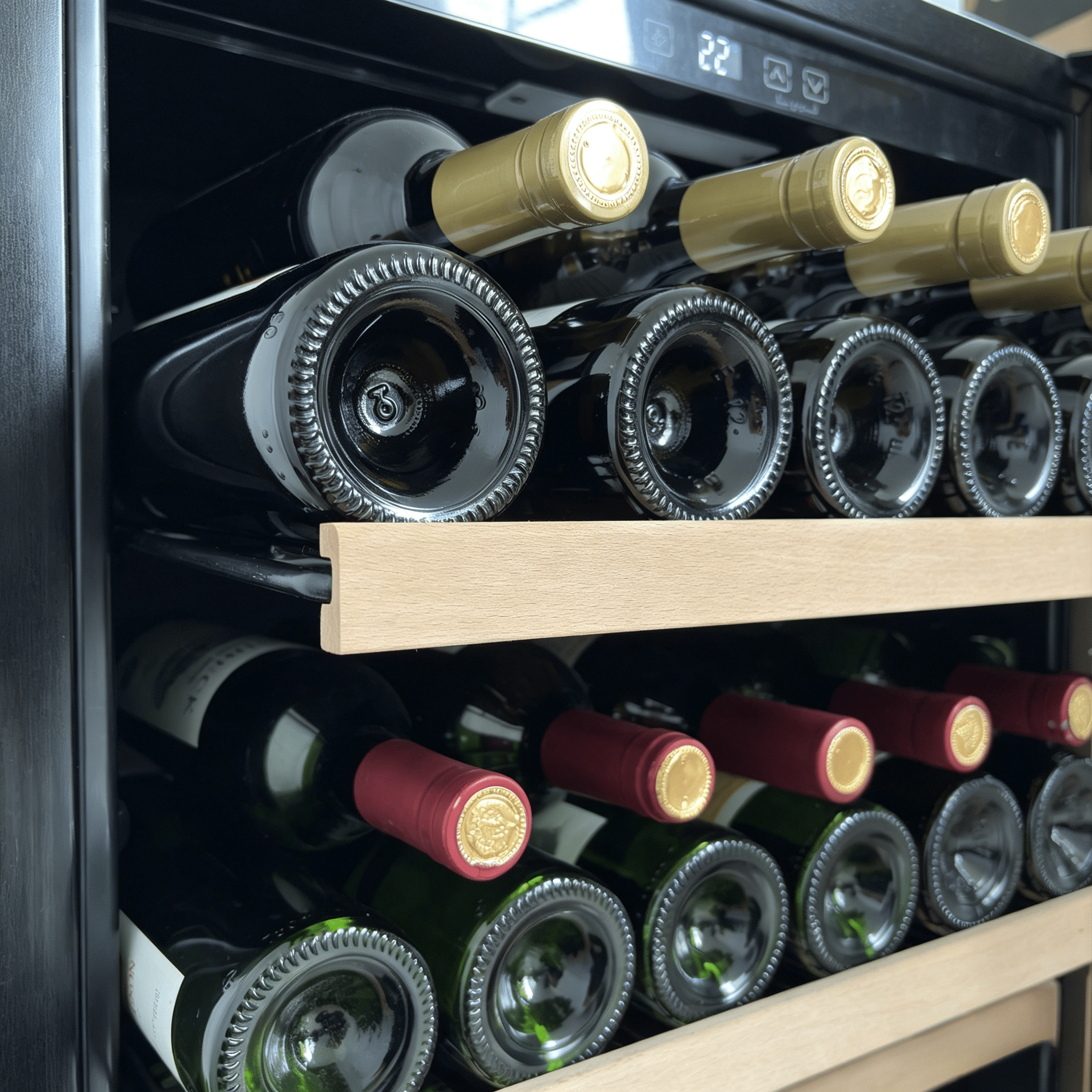 LECAVIST Wine and Beverage Cabinet - 140L - Black (LJ140BC) PRE - ORDER - Built - In - LeCavist Wine Cabinets