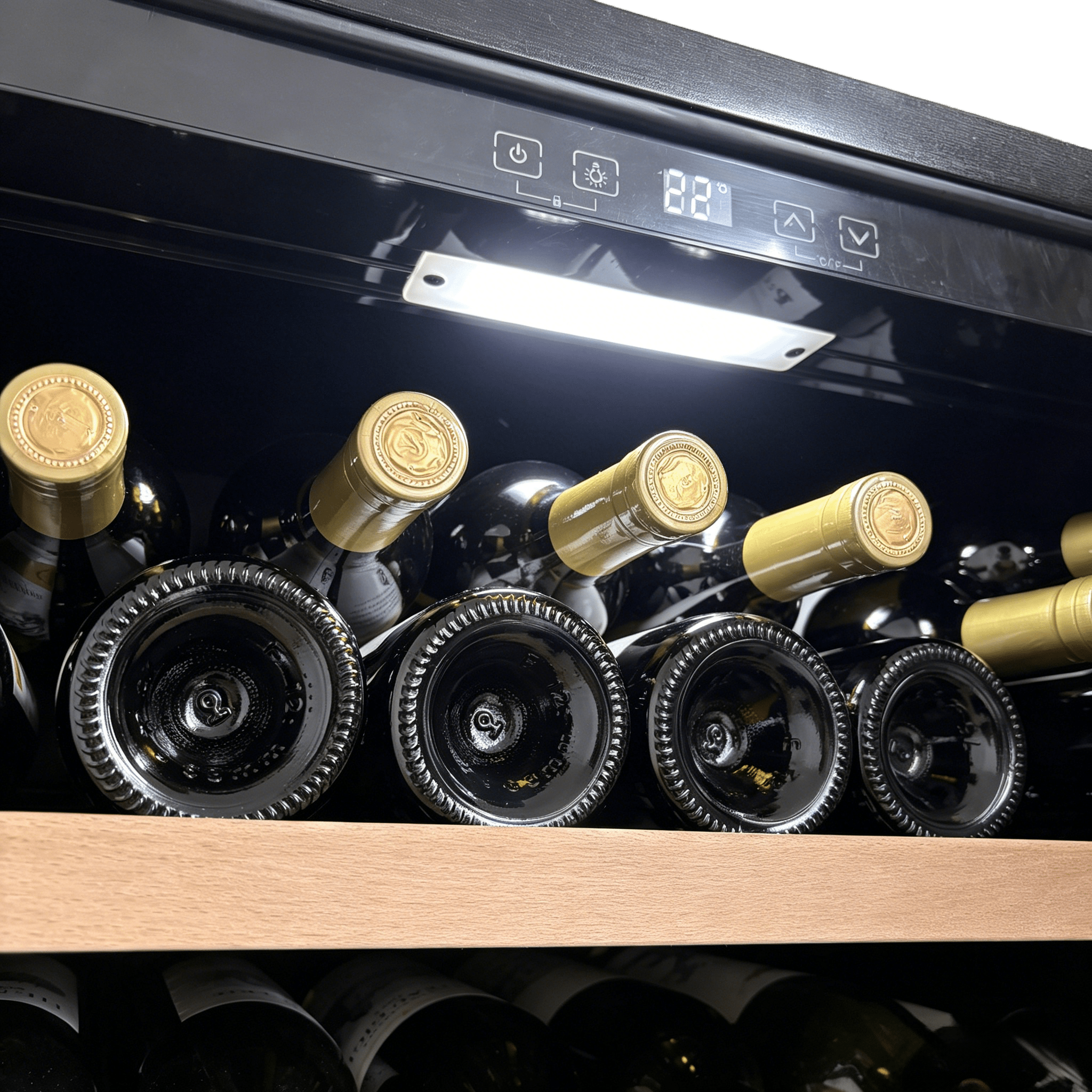 LECAVIST Wine and Beverage Cabinet - 140L - Black (LJ140BC) PRE - ORDER - Built - In - LeCavist Wine Cabinets