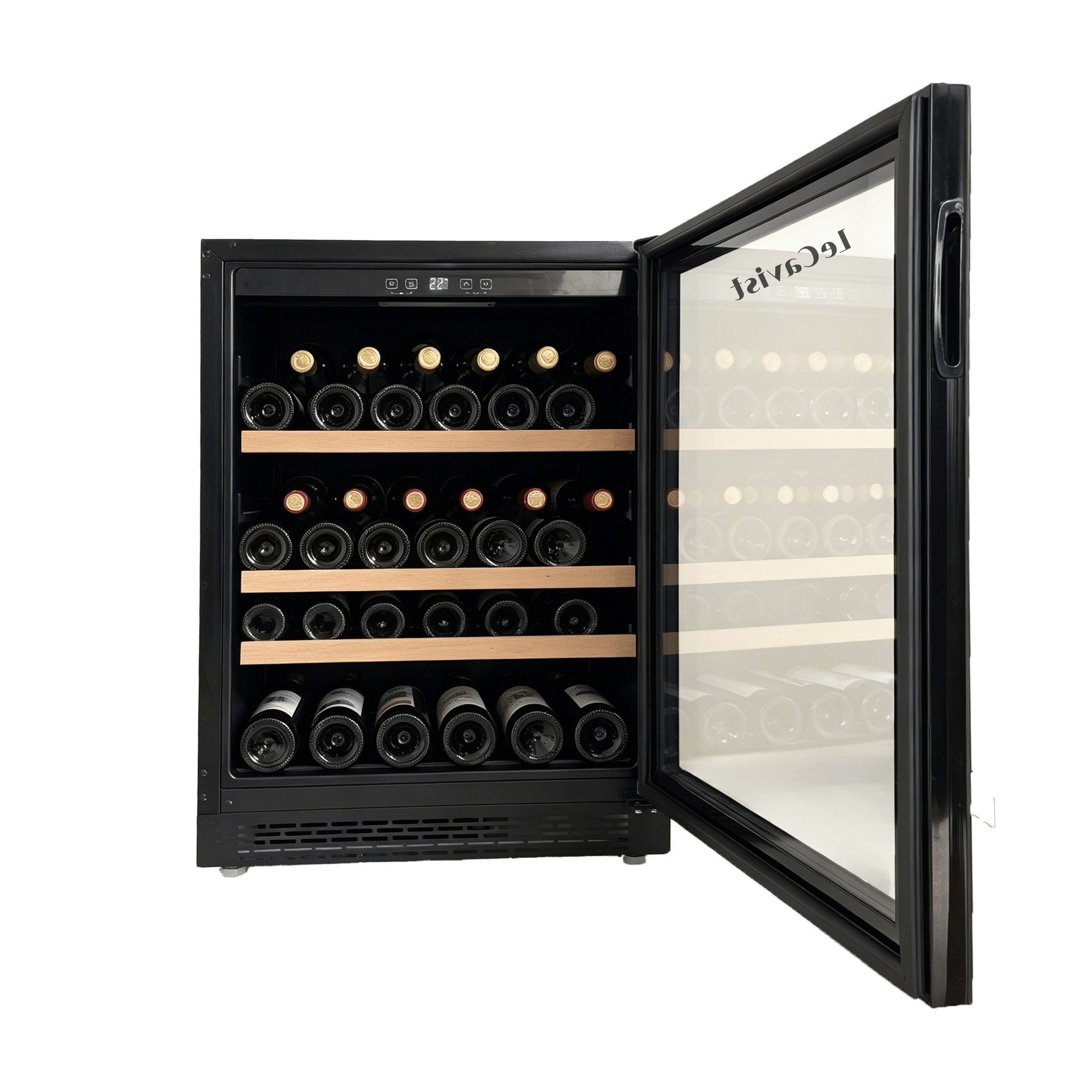 LECAVIST Wine and Beverage Cabinet - 140L - Black (LJ140BC) PRE - ORDER - Built - In - LeCavist Wine Cabinets