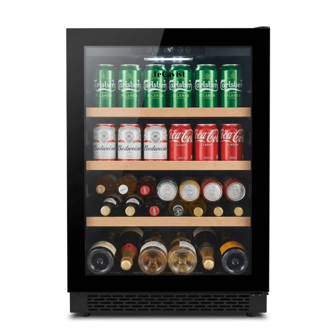 LECAVIST Wine and Beverage Cabinet - 140L - Black (LJ140BC) PRE - ORDER - Built - In - LeCavist Wine Cabinets