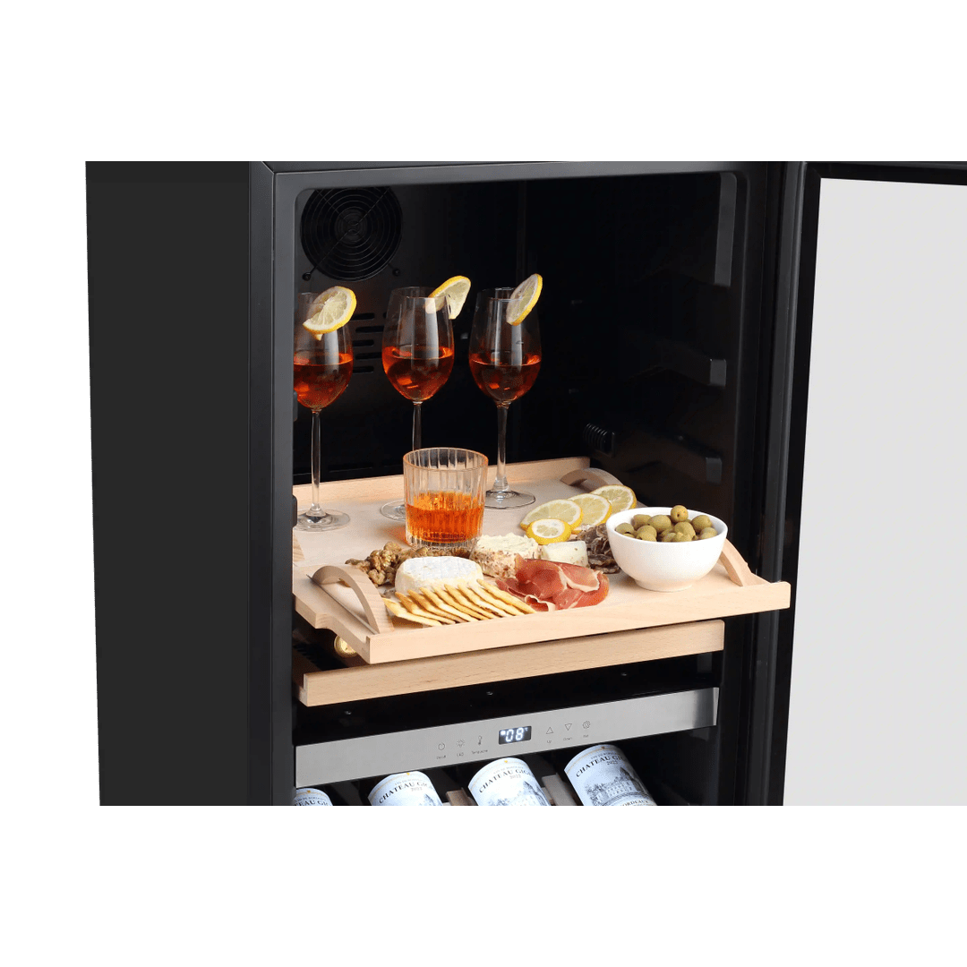 LECAVIST Wine Cabinet - 105 Bottle - Dual Zone - Freestanding - Black (LEK1052ZPV) - Freestanding - LeCavist Wine Cabinets