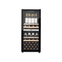 LECAVIST Wine Cabinet - 105 Bottle - Dual Zone - Freestanding - Black (LEK1052ZPV)