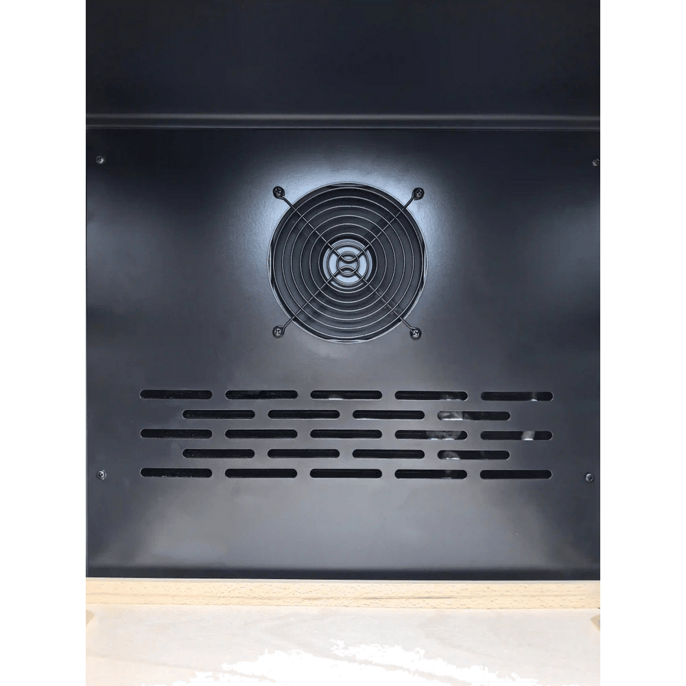 DETAILS: LECAVIST Wine Cabinet - 105 Bottle - Dual Zone - Freestanding - Black (LEK1052ZPV) - Freestanding - LeCavist Wine Cabinets