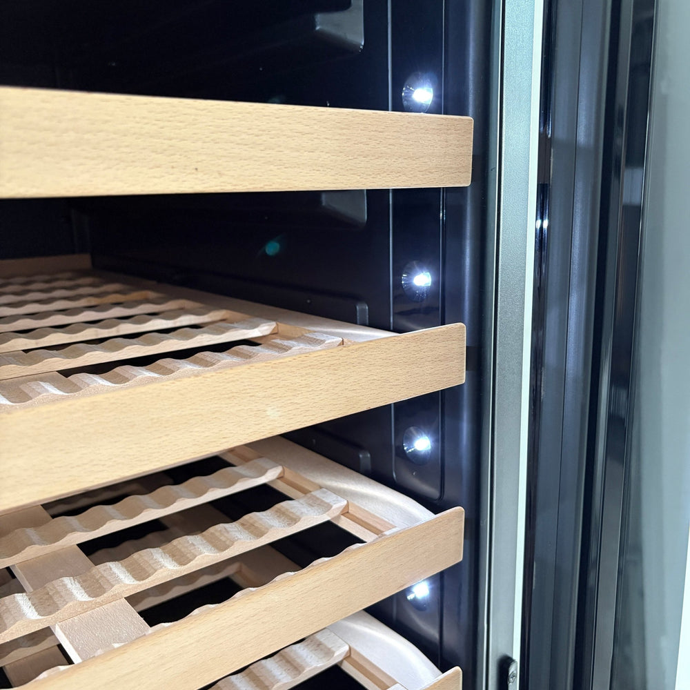 LECAVIST Wine Cabinet - 133 Bottle - Triple Zone with Beverage Drawers - Built-in - Black (LCS458VN2DP) - Built-In - LeCavist Wine Cabinets