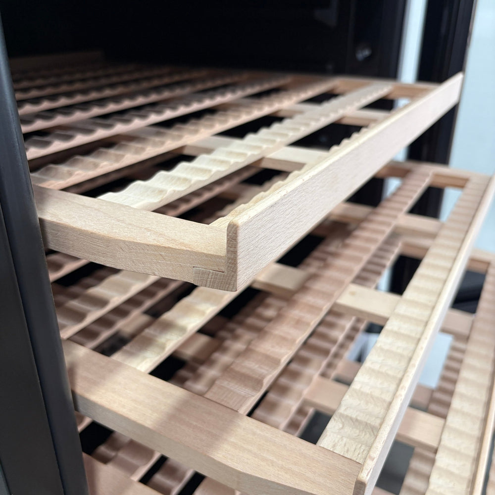LECAVIST Wine Cabinet - 133 Bottle - Triple Zone with Beverage Drawers - Built-in - Black (LCS458VN2DP) - Built-In - LeCavist Wine Cabinets