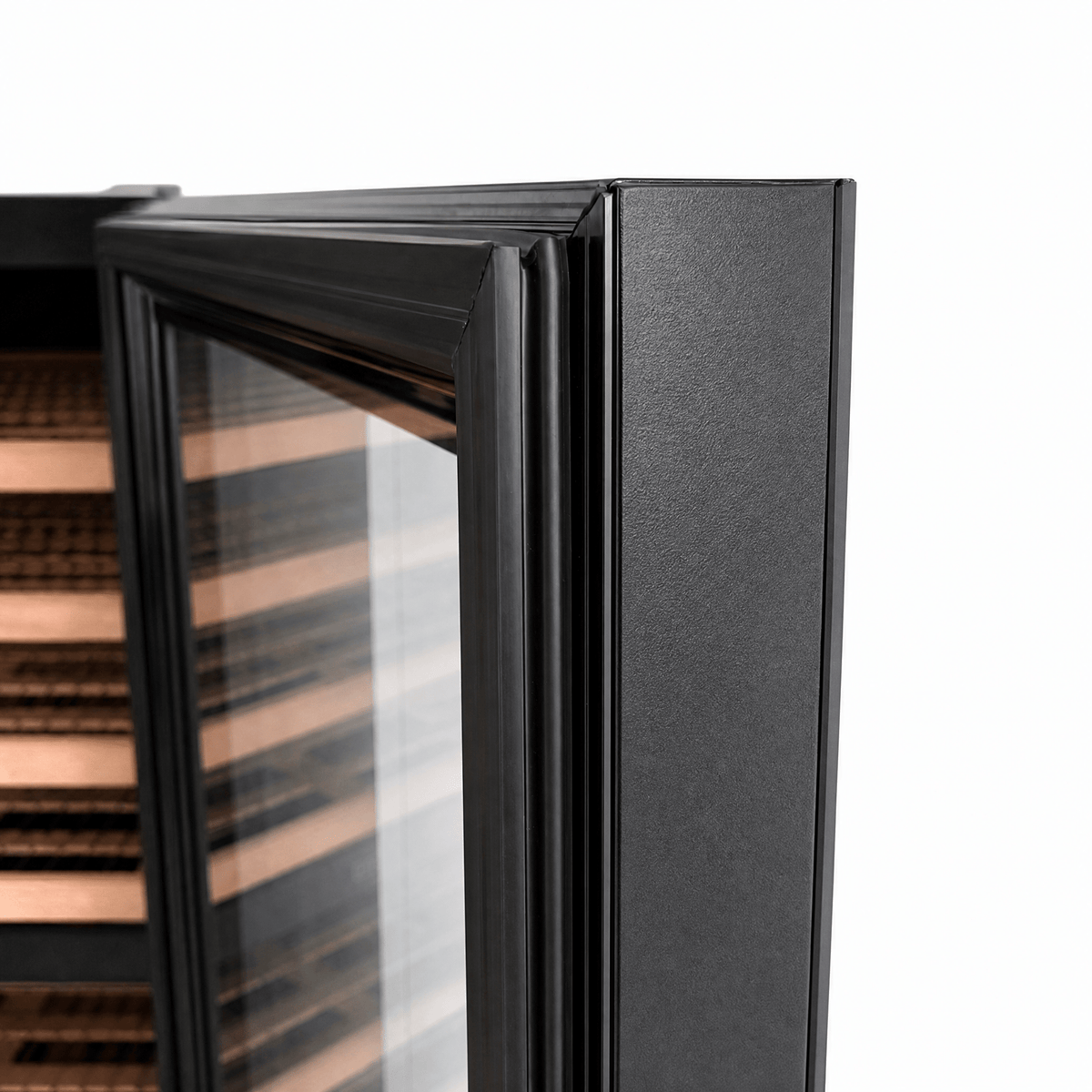 LECAVIST Wine Cabinet - 133 Bottle - Triple Zone with Beverage Drawers - Built-in - Black (LCS458VN2DP) - Built-In - LeCavist Wine Cabinets