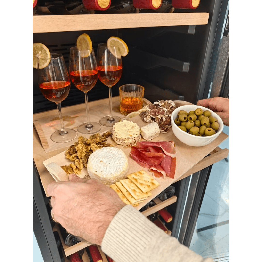 LECAVIST Wine Cabinet - 140 Bottle - Triple Zone - Freestanding - Black (LEK1403ZPV) - Freestanding - LeCavist Wine Cabinets