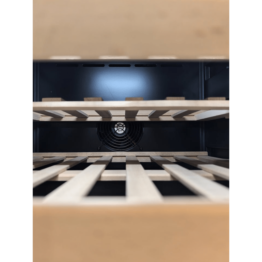 LECAVIST Wine Cabinet - 140 Bottle - Triple Zone - Freestanding - Black (LEK1403ZPV) - Freestanding - LeCavist Wine Cabinets