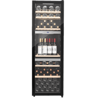 LECAVIST Wine Cabinet - 140 Bottle - Triple Zone - Freestanding - Black (LEK1403ZPV)