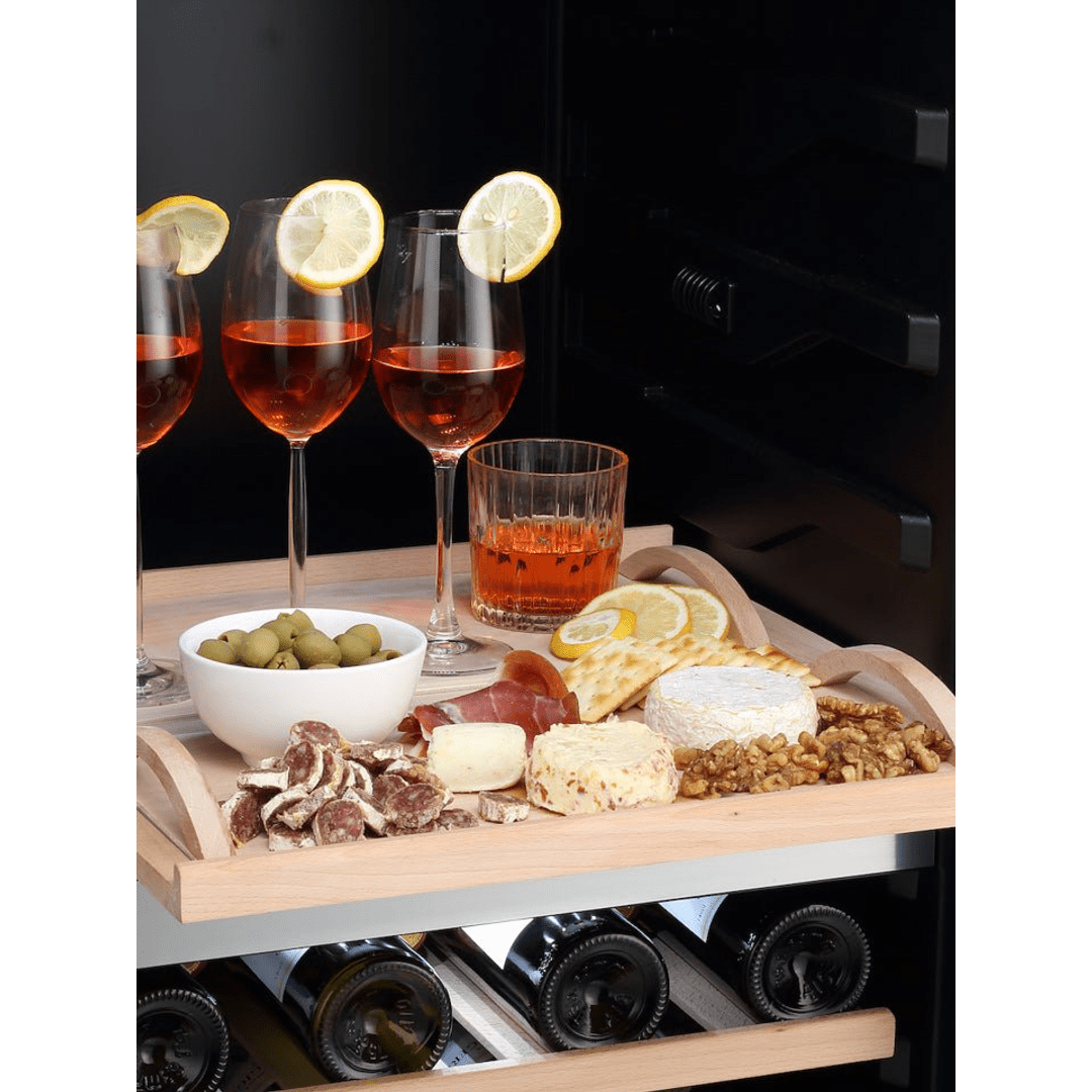 LECAVIST Wine Cabinet - 140 Bottle - Triple Zone - Freestanding - Black (LEK1403ZPV) - Freestanding - LeCavist Wine Cabinets