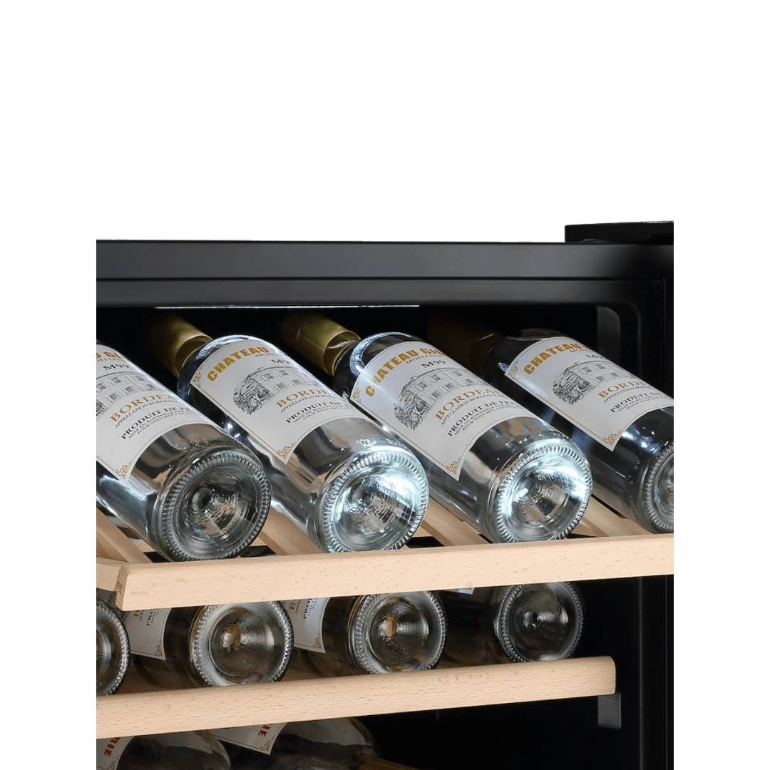 LECAVIST Wine Cabinet - 140 Bottle - Triple Zone - Freestanding - Black (LEK1403ZPV) - Freestanding - LeCavist Wine Cabinets