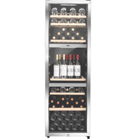 LECAVIST Wine Cabinet - 140 Bottle - Triple Zone - Freestanding - Stainless Steel (LEK1403ZPVX)