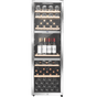 LECAVIST Wine Cabinet - 140 Bottle - Triple Zone - Freestanding - Stainless Steel (LEK1403ZPVX)