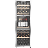 LECAVIST Wine Cabinet - 140 Bottle - Triple Zone - Freestanding - Stainless Steel (LEK1403ZPVX)