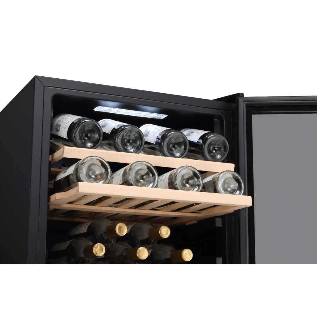 LECAVIST Wine Cabinet - 140 Bottle - Triple Zone - Freestanding - Stainless Steel (LEK1403ZPVX) - Freestanding - LeCavist Wine Cabinets