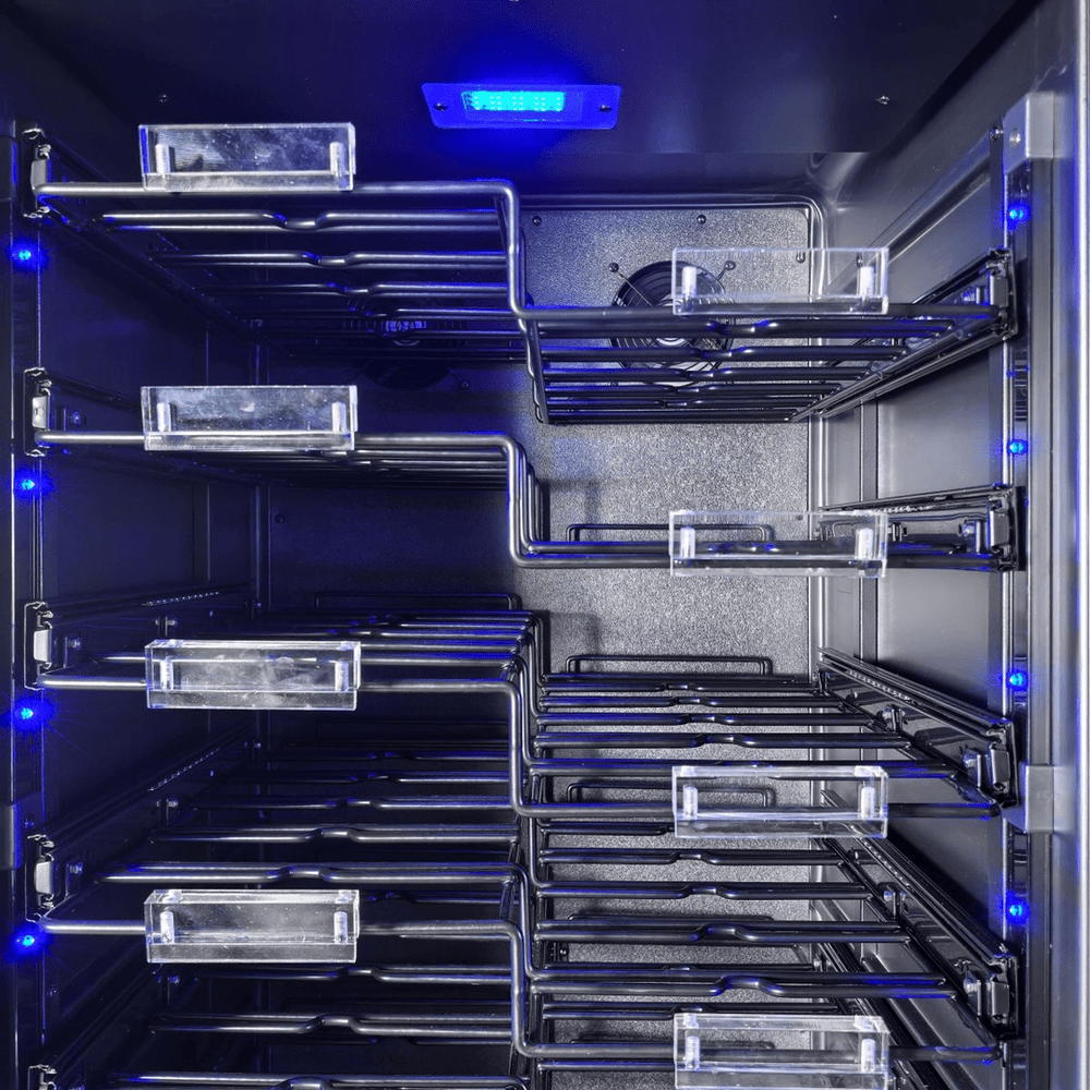 INSIDE: LECAVIST Wine Cabinet - 157 bottles - Single Zone - Built-in - Label view (LCS155VN1ZPRO) - Built-In - LeCavist Wine Cabinets