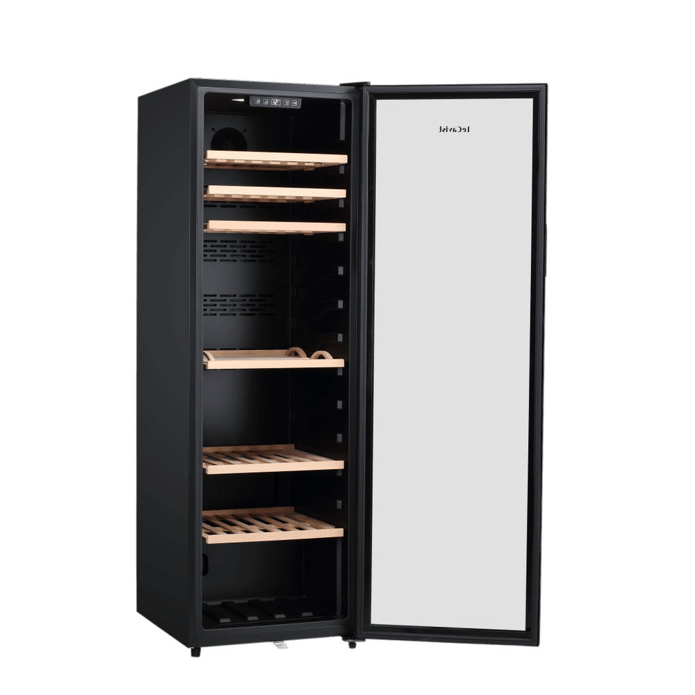 PRODUCT: LECAVIST Wine Cabinet - 168 Bottle - Single Zone - Freestanding - Black (LEK168PV) PRE-ORDER - Freestanding - LeCavist Wine Cabinets