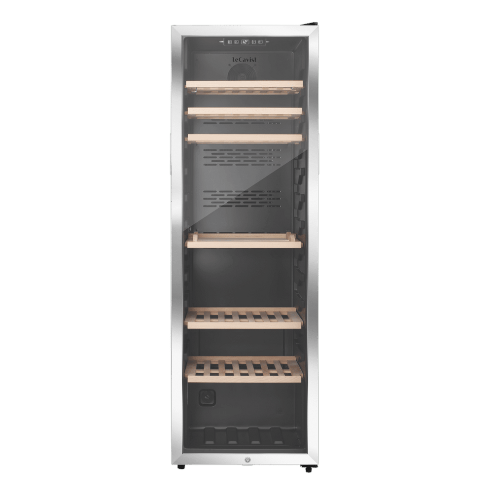 PRODUCT: LECAVIST Wine Cabinet - 168 Bottle - Single Zone - Freestanding - Stainless Steel (LEK168PVX) - Freestanding - LeCavist Wine Cabinets