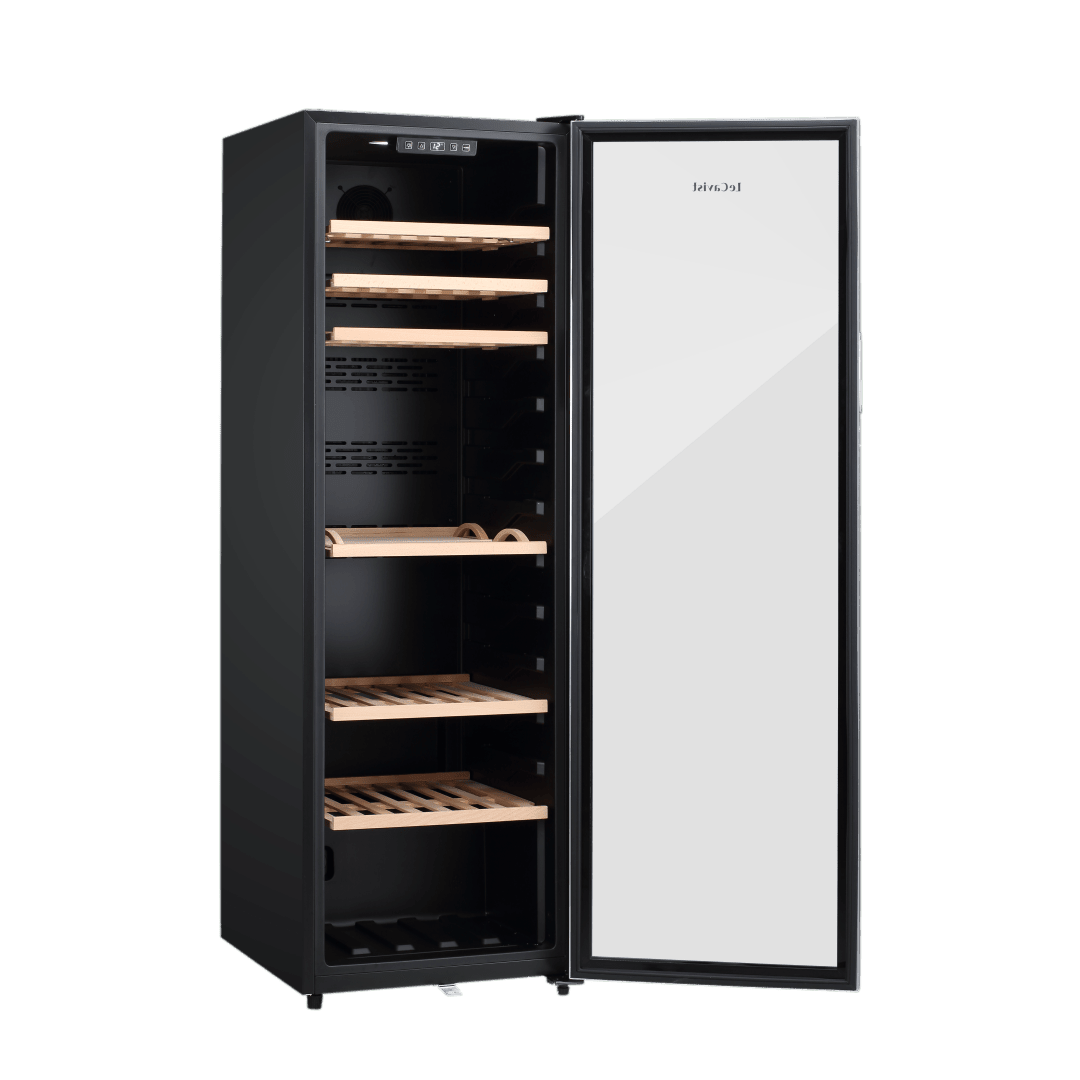 LECAVIST Wine Cabinet - 168 Bottle - Single Zone - Freestanding - Stainless Steel (LEK168PVX) - Freestanding - LeCavist Wine Cabinets