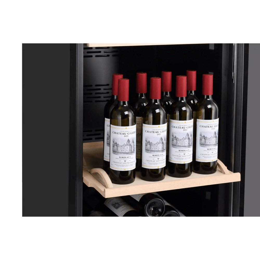 INSIDE: LECAVIST Wine Cabinet - 168 Bottle - Single Zone - Freestanding - Stainless Steel (LEK168PVX) - Freestanding - LeCavist Wine Cabinets