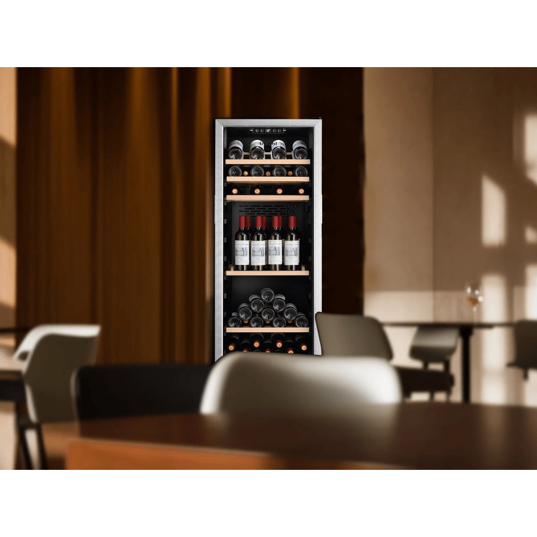 LECAVIST Wine Cabinet - 168 Bottle - Single Zone - Freestanding - Stainless Steel (LEK168PVX) - Freestanding - LeCavist Wine Cabinets