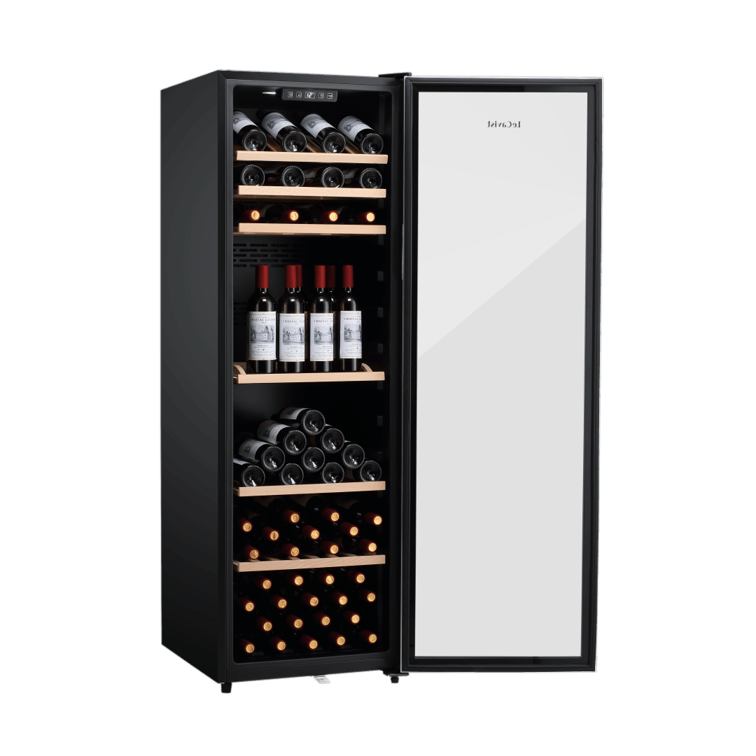 LECAVIST Wine Cabinet - 168 Bottle - Single Zone - Freestanding - Stainless Steel (LEK168PVX) - Freestanding - LeCavist Wine Cabinets