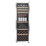 LECAVIST Wine Cabinet - 168 Bottle - Single Zone - Freestanding - Stainless Steel (LEK168PVX)
