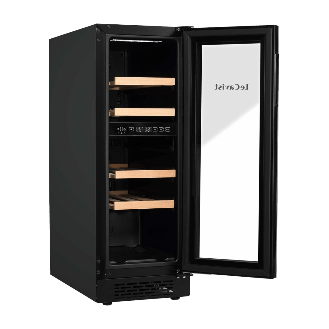 PRODUCT: LECAVIST Wine Cabinet - 17 Bottle - Dual Zone - Built-In - Black (LJ17VN2ZBU) - Built-In - LeCavist Wine Cabinets