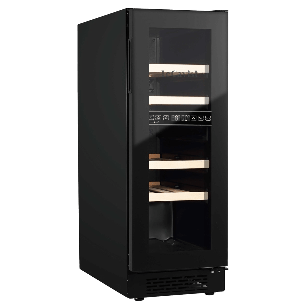 PRODUCT: LECAVIST Wine Cabinet - 17 Bottle - Dual Zone - Built-In - Black (LJ17VN2ZBU) - Built-In - LeCavist Wine Cabinets