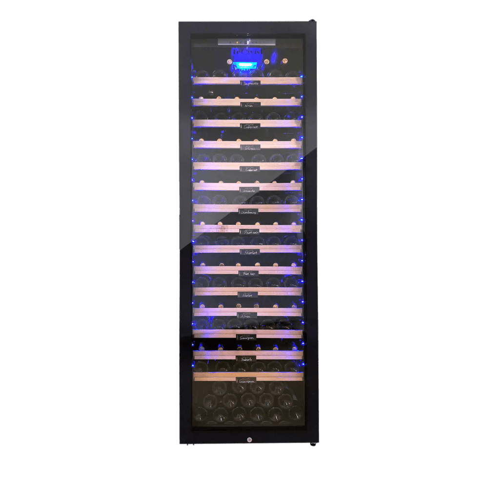 PRODUCT: LECAVIST Wine Cabinet - 189 Bottle - Single Zone - Freestanding - Black (LCS240VN1Z1DFS) PRE-ORDER - Freestanding - LeCavist Wine Cabinets