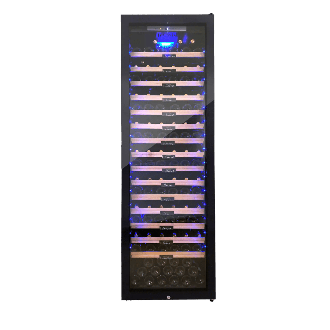 PRODUCT: LECAVIST Wine Cabinet - 189 Bottle - Single Zone - Freestanding - Black (LCS240VN1Z1DFS) PRE-ORDER - Freestanding - LeCavist Wine Cabinets