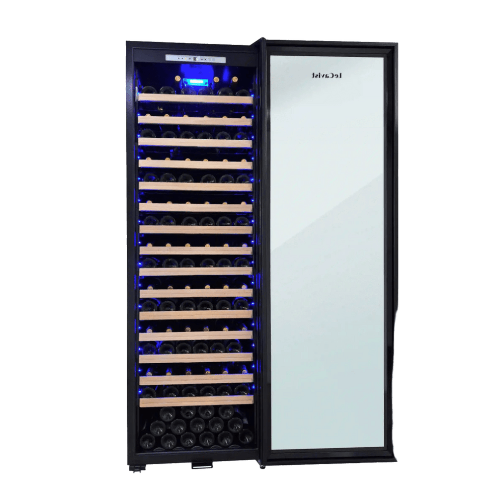 PRODUCT: LECAVIST Wine Cabinet - 189 Bottle - Single Zone - Freestanding - Black (LCS240VN1Z1DFS) PRE-ORDER - Freestanding - LeCavist Wine Cabinets