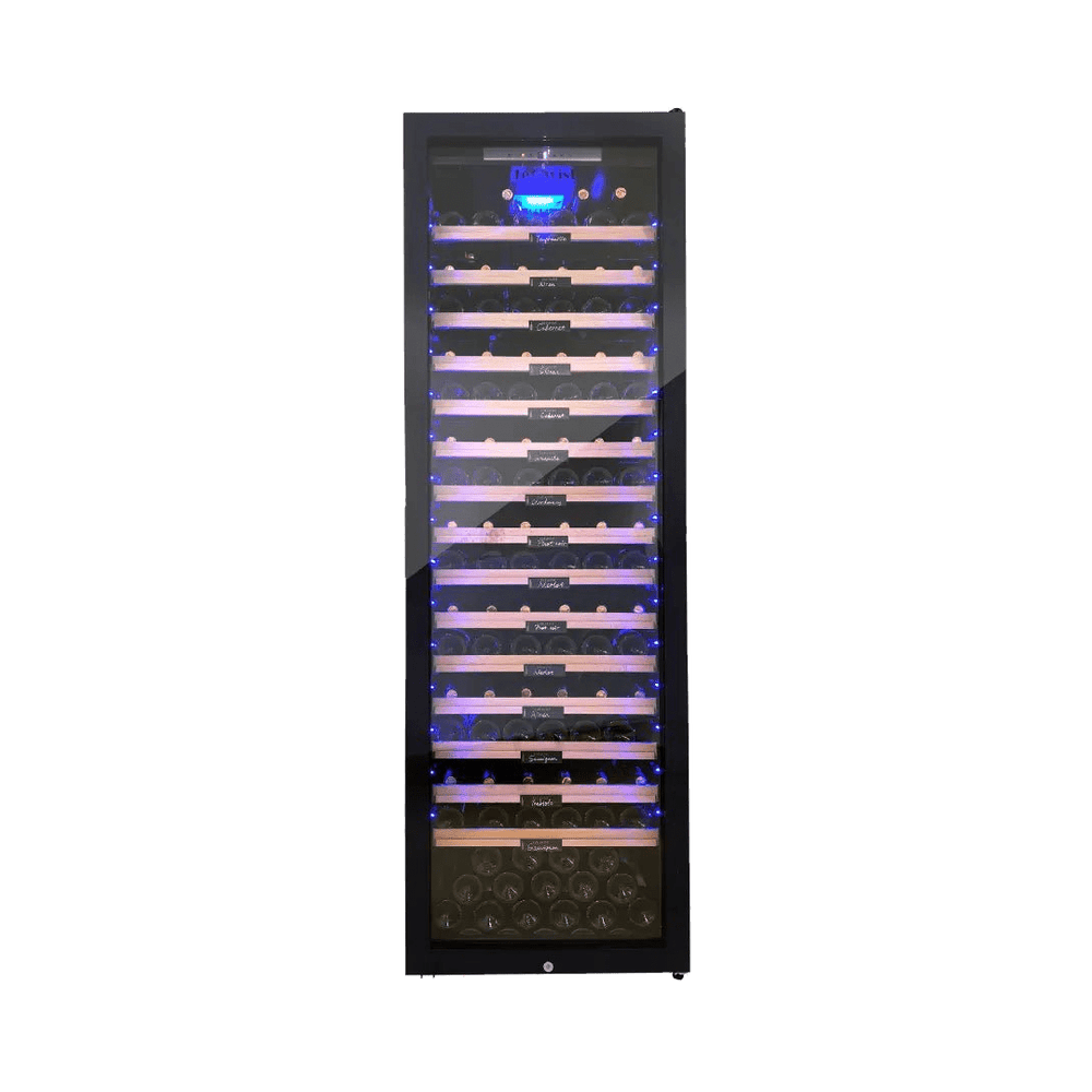 PRODUCT: LECAVIST Wine Cabinet - 189 Bottle - Single Zone - Freestanding - Black (LCS240VN1Z1DFS) PRE-ORDER - Freestanding - LeCavist Wine Cabinets
