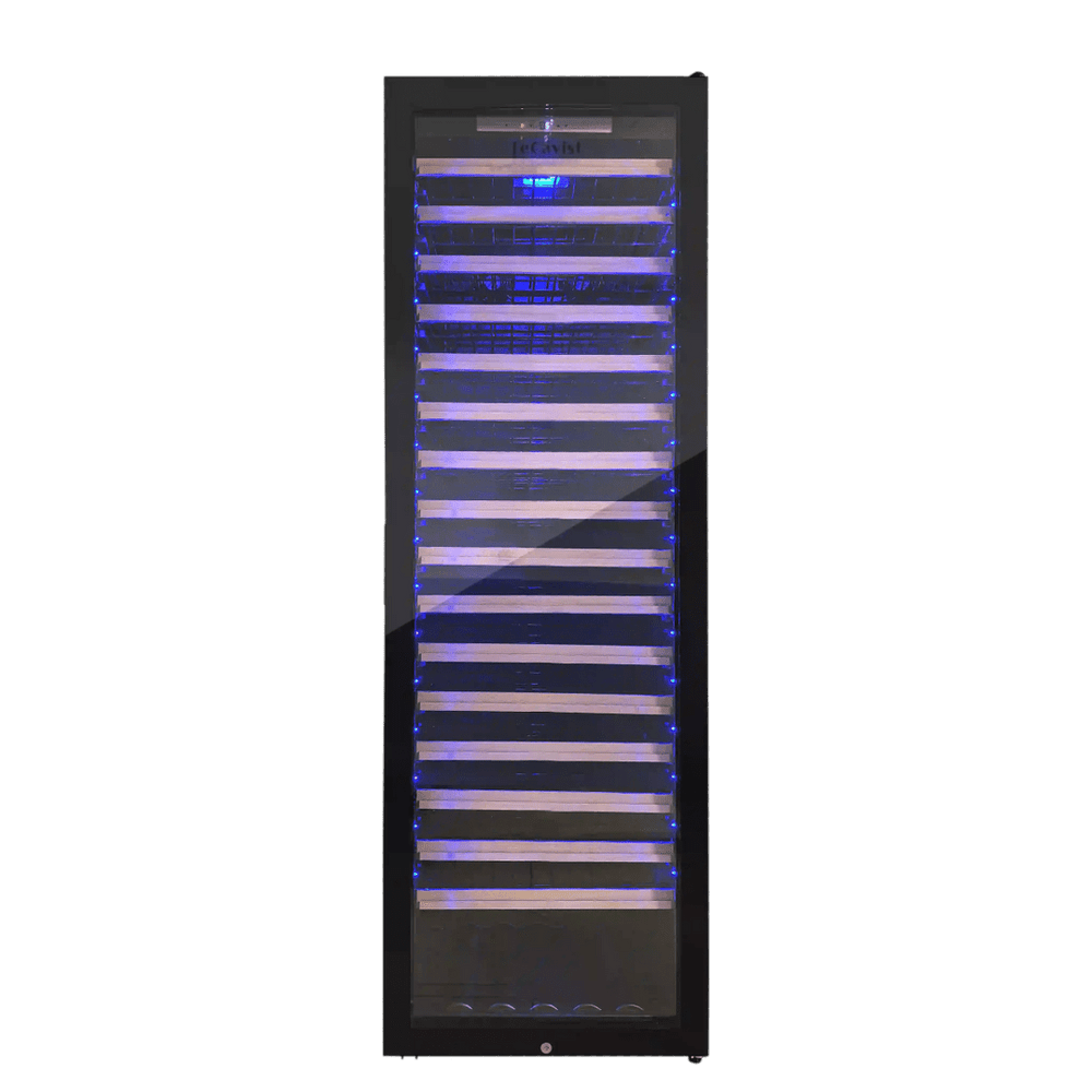 PRODUCT: LECAVIST Wine Cabinet - 189 Bottle - Single Zone - Freestanding - Black (LCS240VN1Z1DFS) PRE-ORDER - Freestanding - LeCavist Wine Cabinets