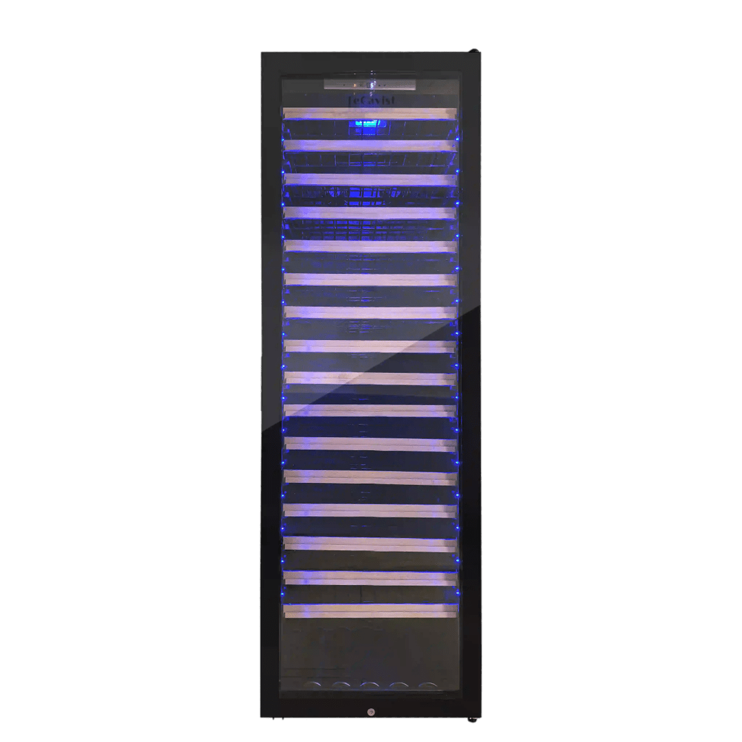 PRODUCT: LECAVIST Wine Cabinet - 189 Bottle - Single Zone - Freestanding - Black (LCS240VN1Z1DFS) PRE-ORDER - Freestanding - LeCavist Wine Cabinets