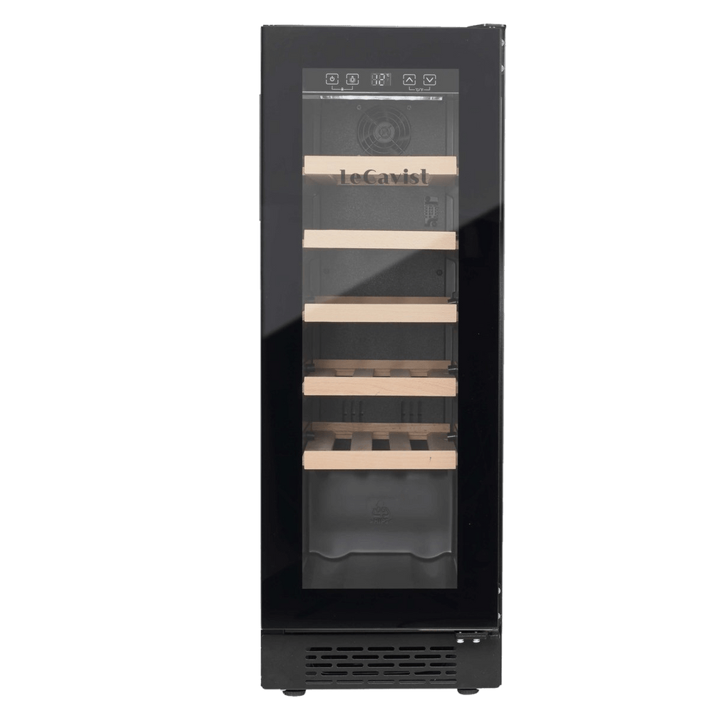 PRODUCT: LECAVIST Wine Cabinet - 20 Bottle - Single Zone - Built-In - Black (LJ20VNBU) - Built-In - LeCavist Wine Cabinets