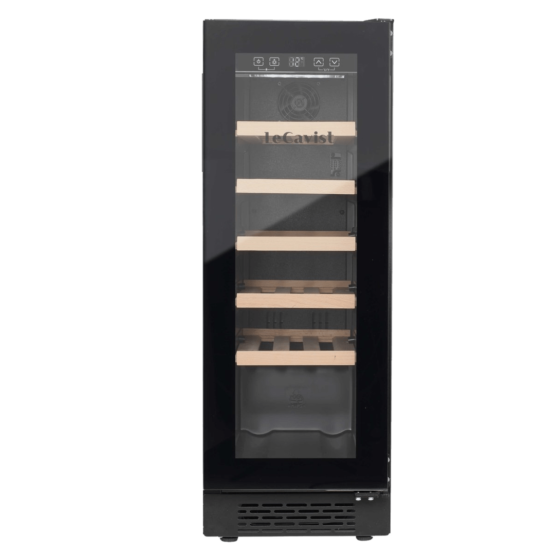 PRODUCT: LECAVIST Wine Cabinet - 20 Bottle - Single Zone - Built-In - Black (LJ20VNBU) - Built-In - LeCavist Wine Cabinets