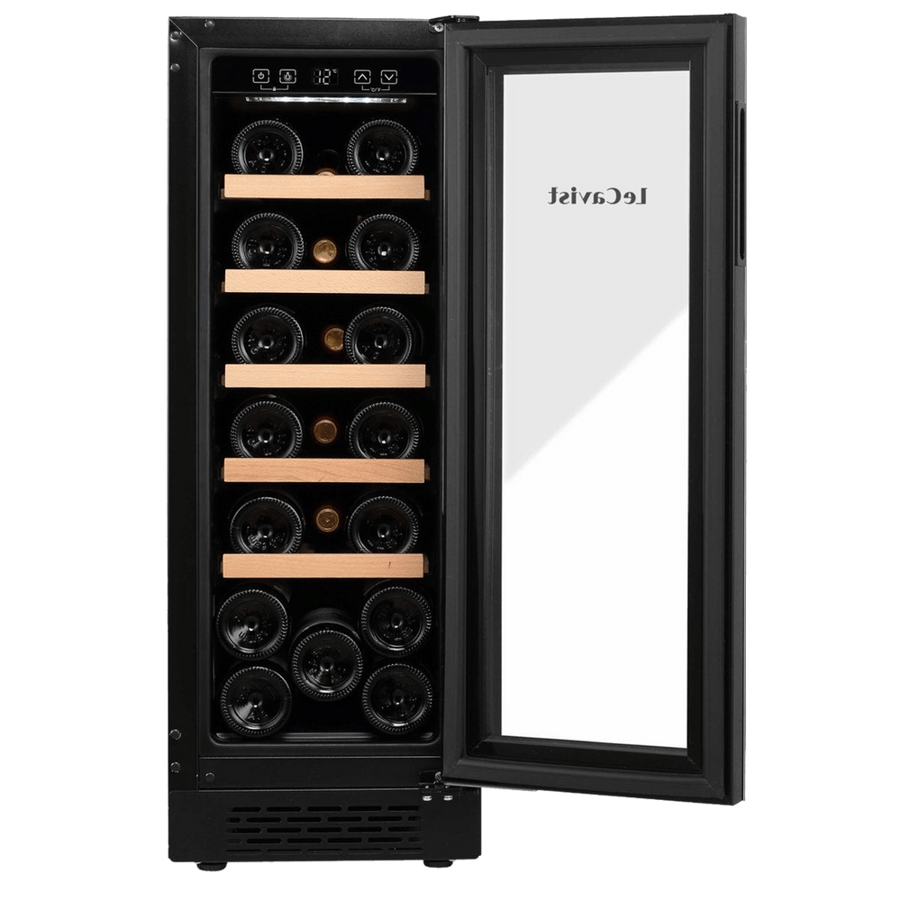 PRODUCT: LECAVIST Wine Cabinet - 20 Bottle - Single Zone - Built-In - Black (LJ20VNBU) - Built-In - LeCavist Wine Cabinets