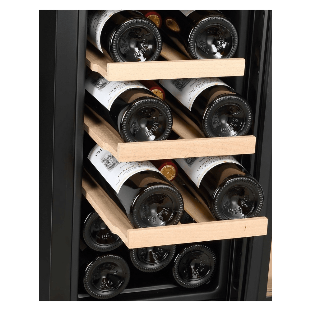 INSIDE: LECAVIST Wine Cabinet - 20 Bottle - Single Zone - Built-In - Black (LJ20VNBU) - Built-In - LeCavist Wine Cabinets