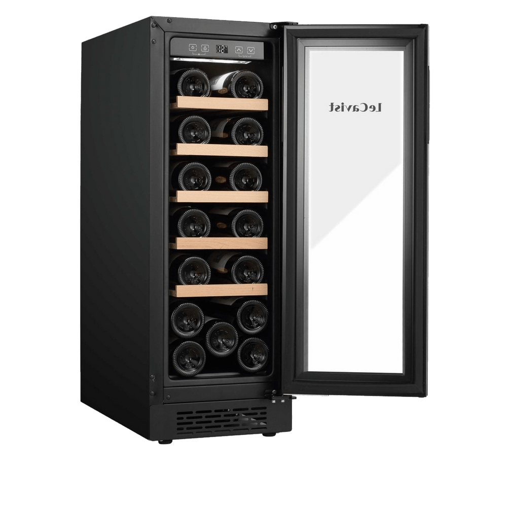 PRODUCT: LECAVIST Wine Cabinet - 20 Bottle - Single Zone - Built-In - Black (LJ20VNBU) - Built-In - LeCavist Wine Cabinets