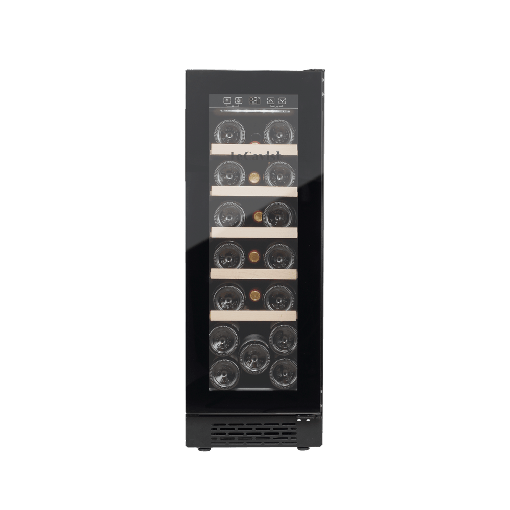 PRODUCT: LECAVIST Wine Cabinet - 20 Bottle - Single Zone - Built-In - Black (LJ20VNBU) - Built-In - LeCavist Wine Cabinets