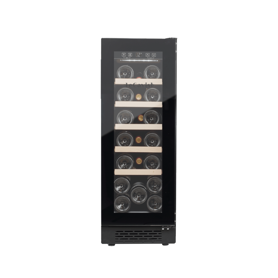 PRODUCT: LECAVIST Wine Cabinet - 20 Bottle - Single Zone - Built-In - Black (LJ20VNBU) - Built-In - LeCavist Wine Cabinets