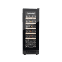 LECAVIST Wine Cabinet - 20 Bottle - Single Zone - Built-In - Black (LJ20VNBU)