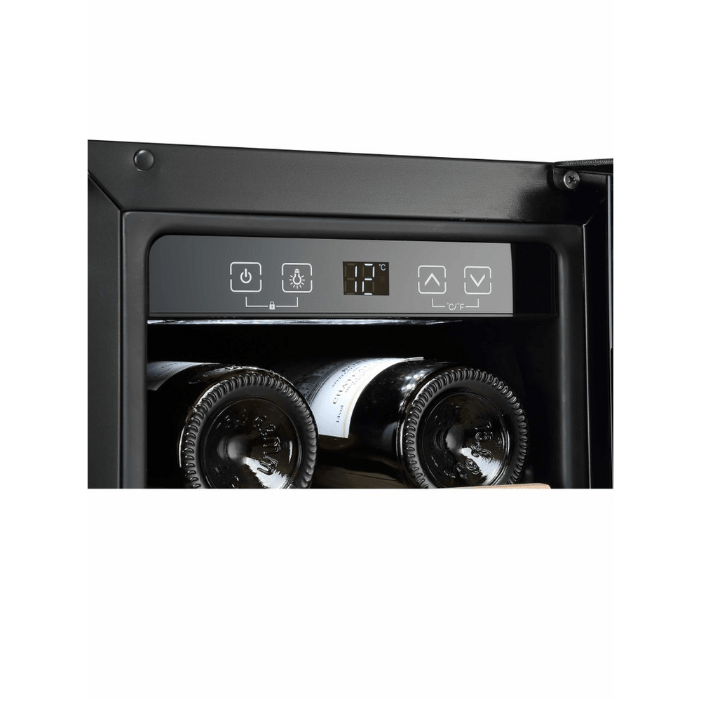 DETAILS: LECAVIST Wine Cabinet - 20 Bottle - Single Zone - Built-In - Black (LJ20VNBU) - Built-In - LeCavist Wine Cabinets
