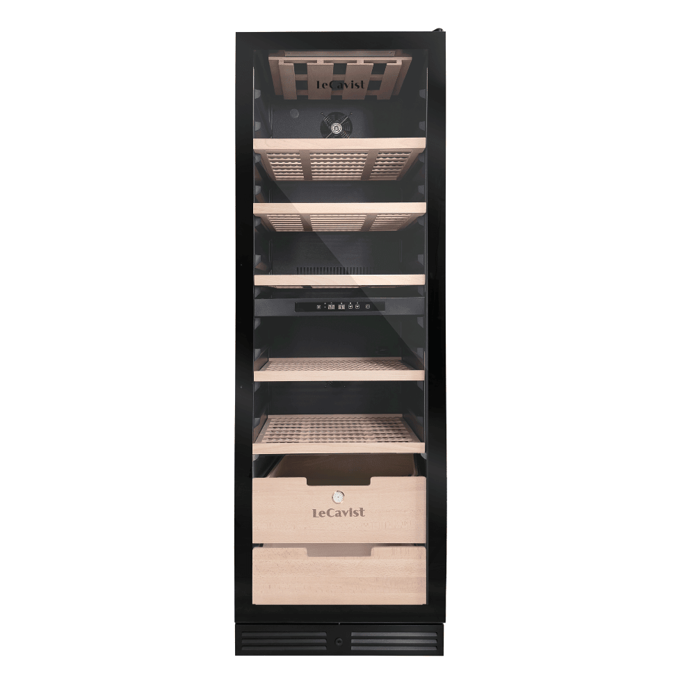 LECAVIST Wine Cabinet - 209 Bottle - Dual Zone - Built - In - Black (LCS210VN2ZBI) PRE - ORDER - Built - In - LeCavist Wine Cabinets