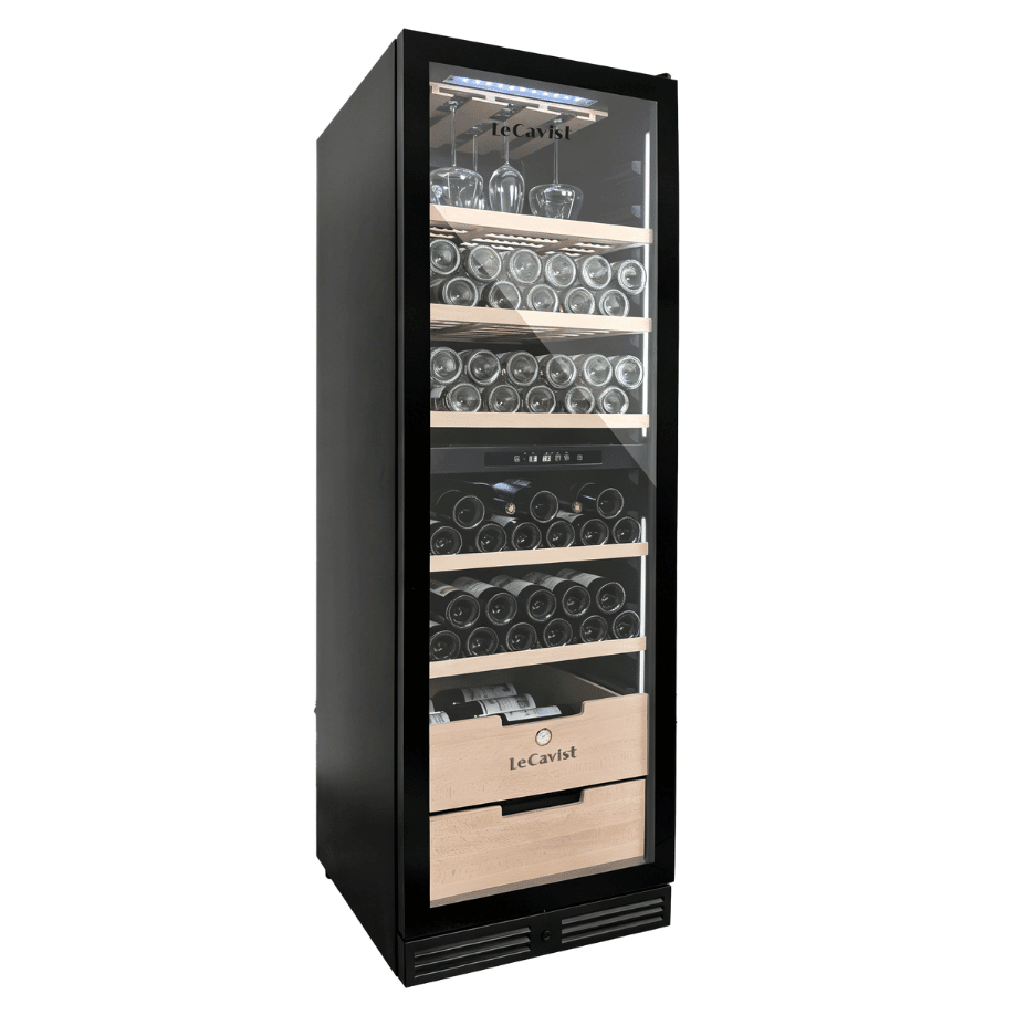 LECAVIST Wine Cabinet - 209 Bottle - Dual Zone - Built - In - Black (LCS210VN2ZBI) PRE - ORDER - Built - In - LeCavist Wine Cabinets