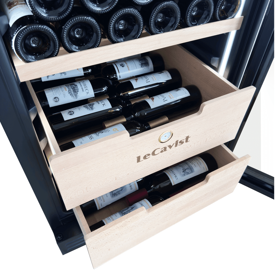 LECAVIST Wine Cabinet - 209 Bottle - Dual Zone - Built - In - Black (LCS210VN2ZBI) PRE - ORDER - Built - In - LeCavist Wine Cabinets