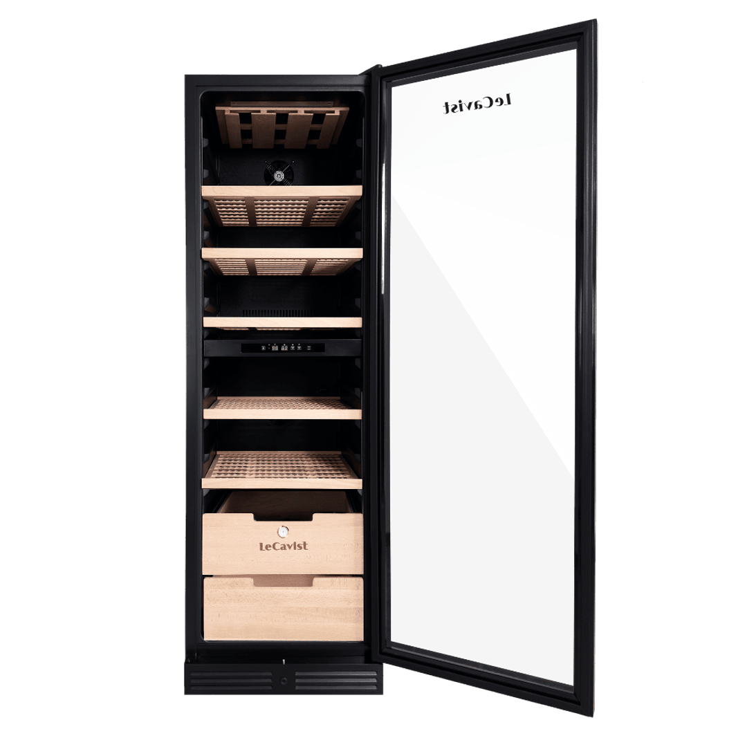 PRODUCT: LECAVIST Wine Cabinet - 209 Bottle - Dual Zone - Built-In - Black (LCS210VN2ZBI) PRE-ORDER - Built-In - LeCavist Wine Cabinets