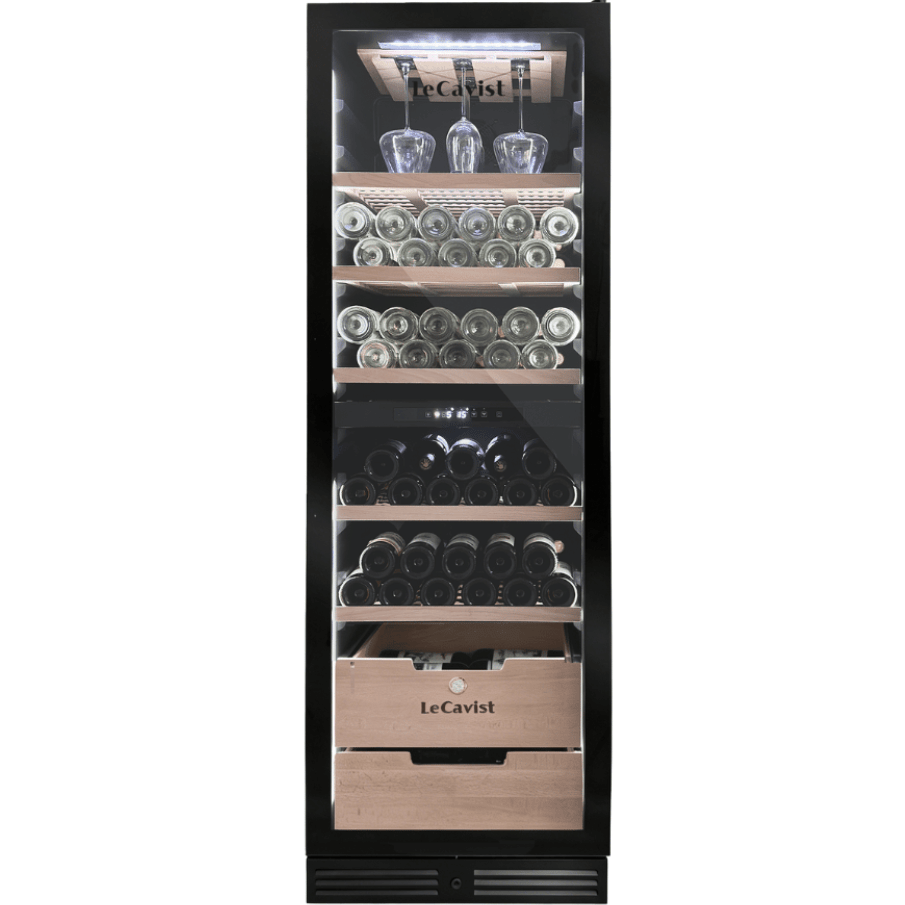 LECAVIST Wine Cabinet - 209 Bottle - Dual Zone - Built - In - Black (LCS210VN2ZBI) PRE - ORDER - Built - In - LeCavist Wine Cabinets