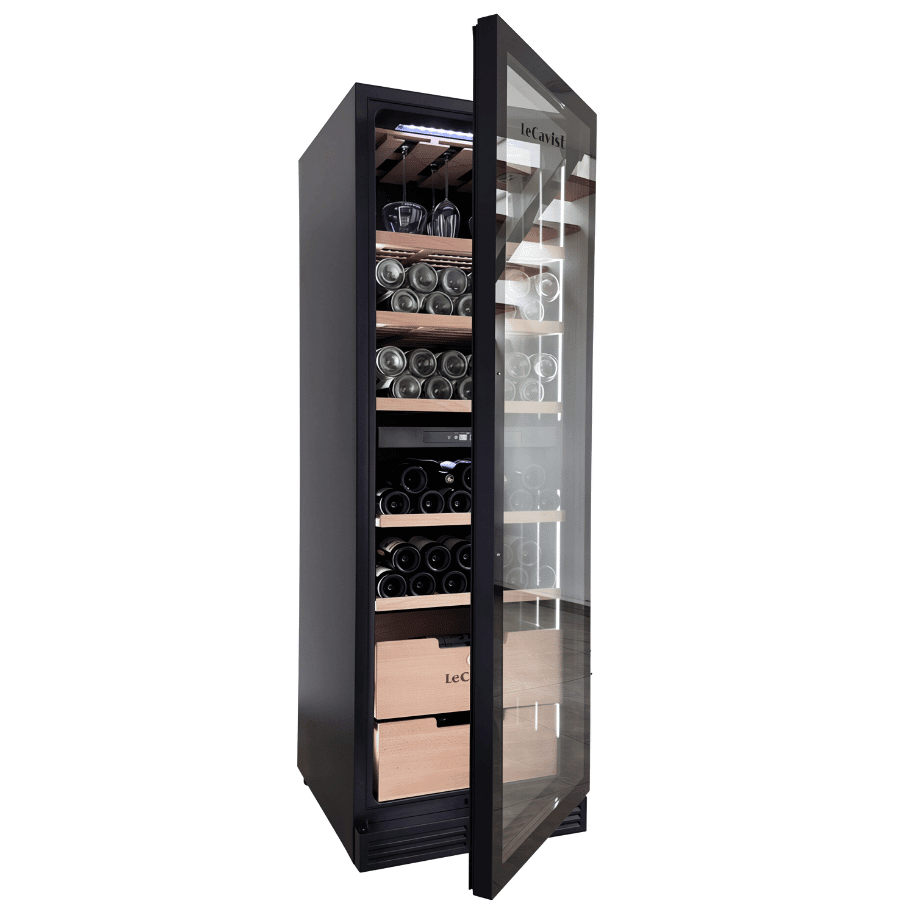 LECAVIST Wine Cabinet - 209 Bottle - Dual Zone - Built - In - Black (LCS210VN2ZBI) PRE - ORDER - Built - In - LeCavist Wine Cabinets